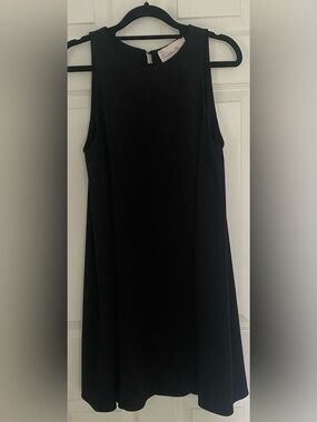 Charles Henry Black Sleeveless Mini Dress